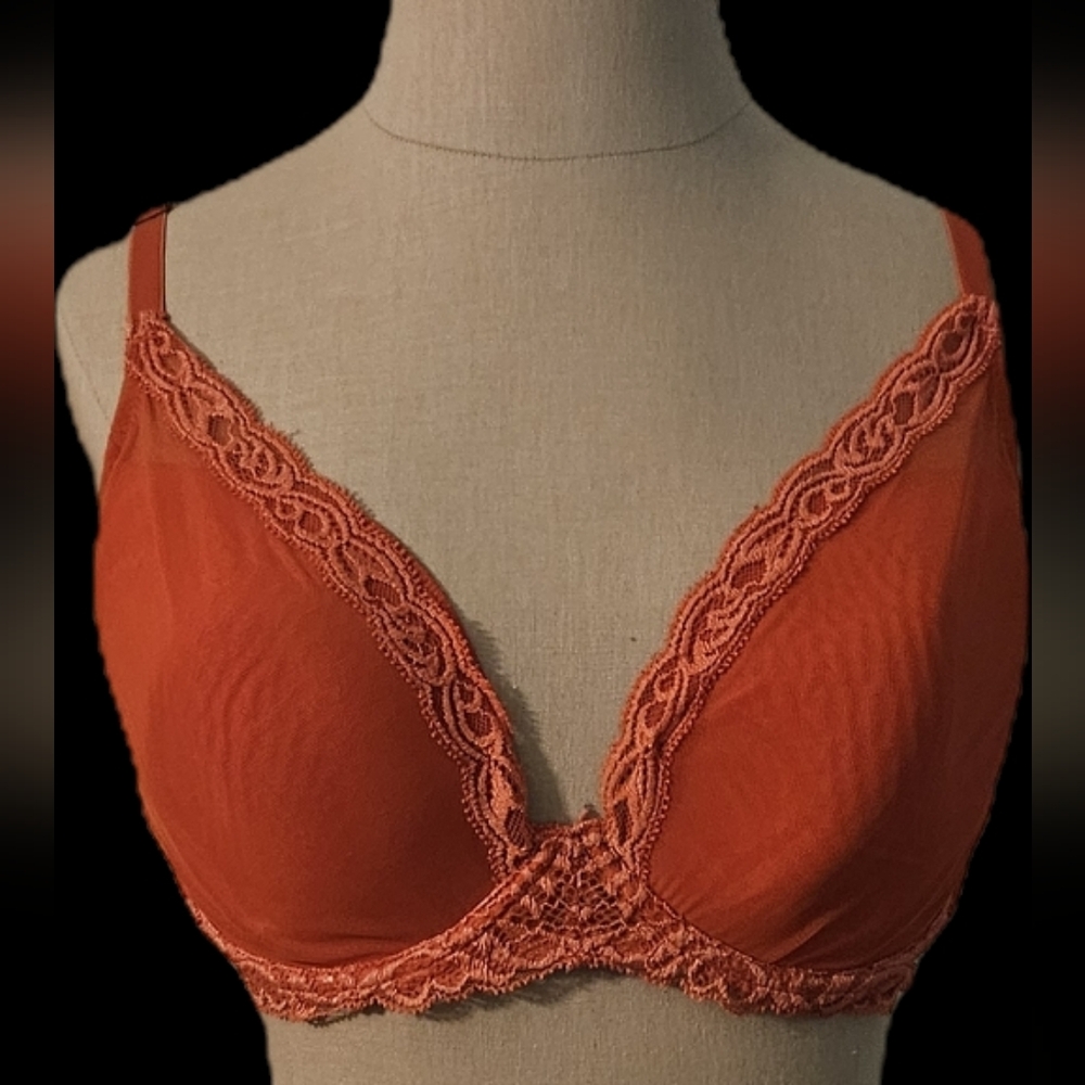 Natori Feathers Contour Plunge Coral Intimate Bra